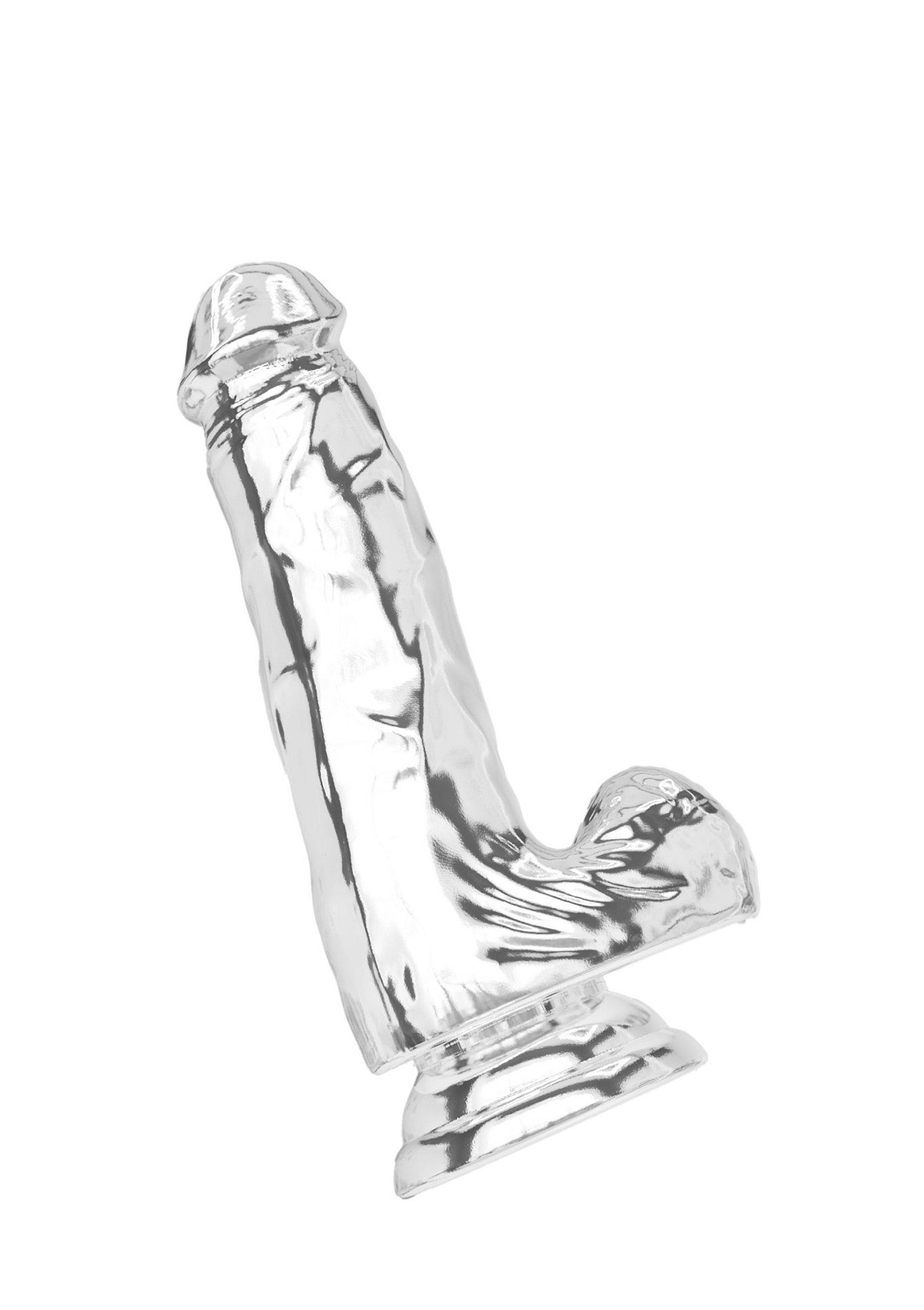 Dildo trasparente in TPE da 16 cm