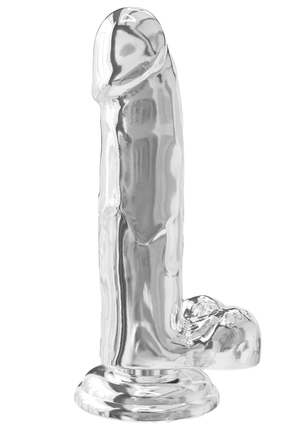 Dildo trasparente in TPE 18 cm trasparente