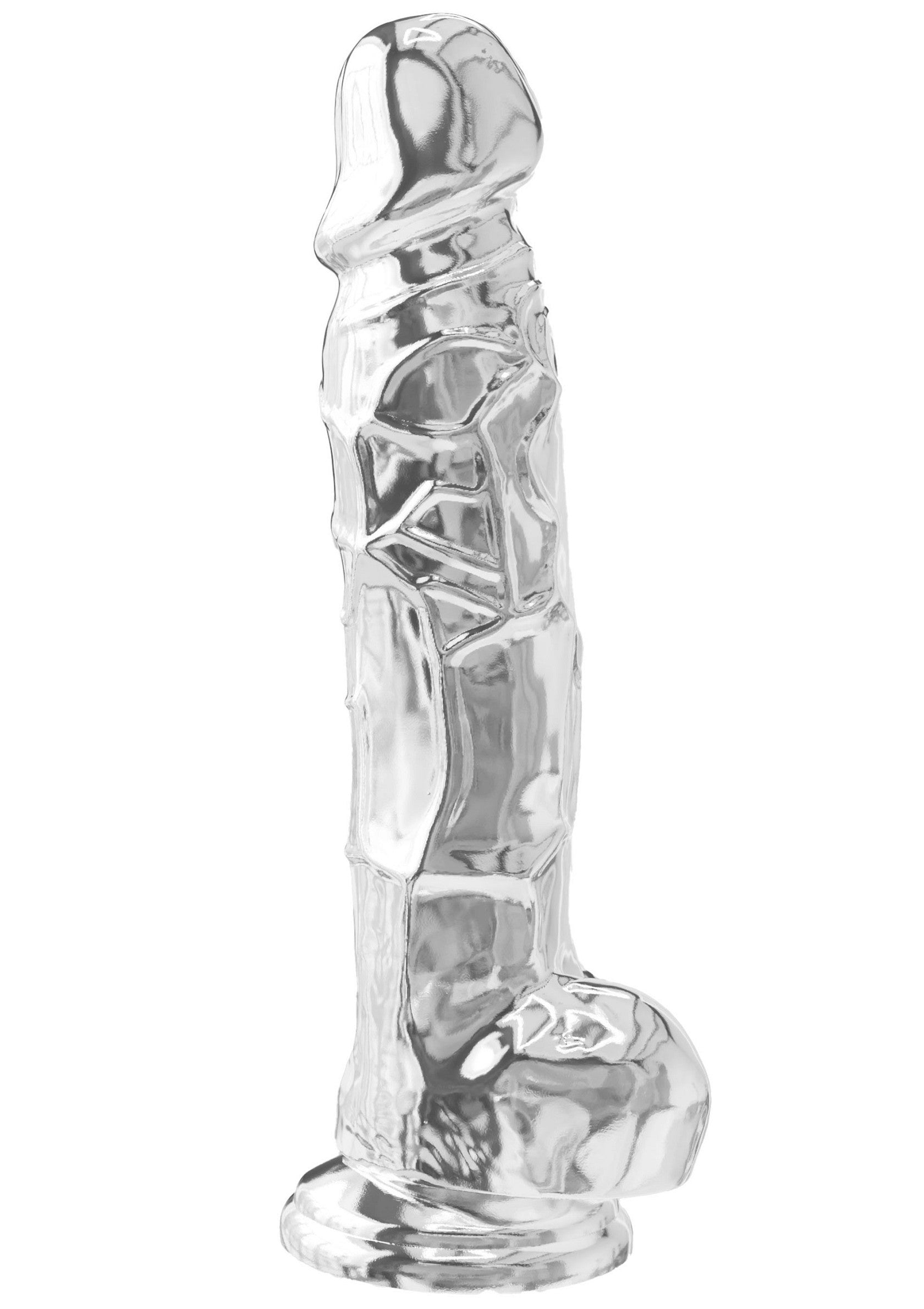 Dildo trasparente in TPE 22,5 cm trasparente