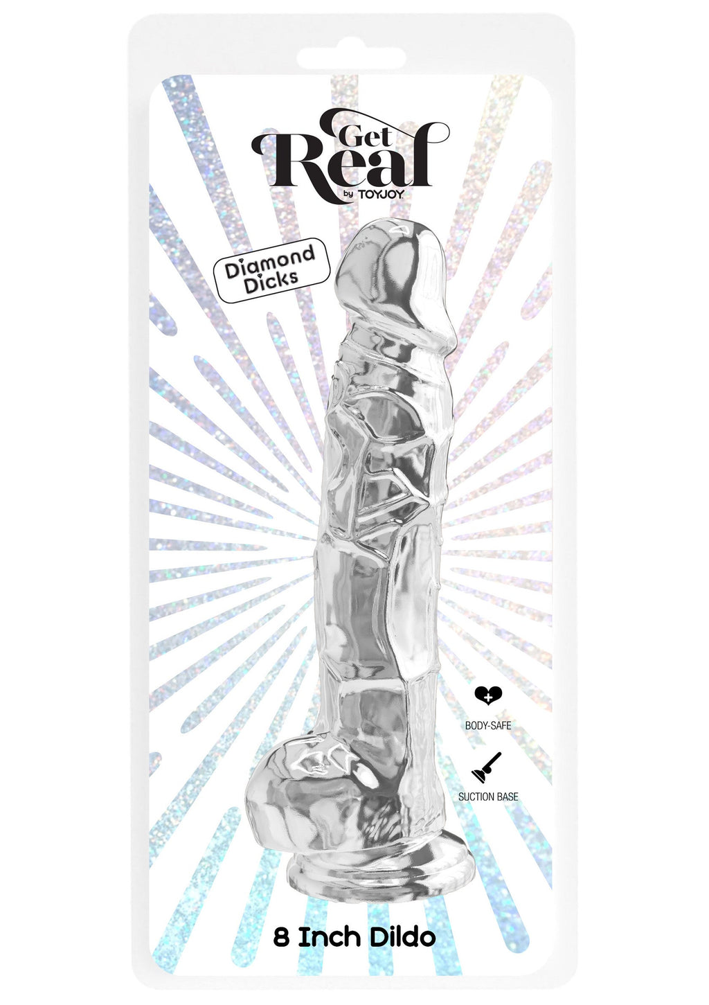 Dildo trasparente in TPE 22,5 cm trasparente