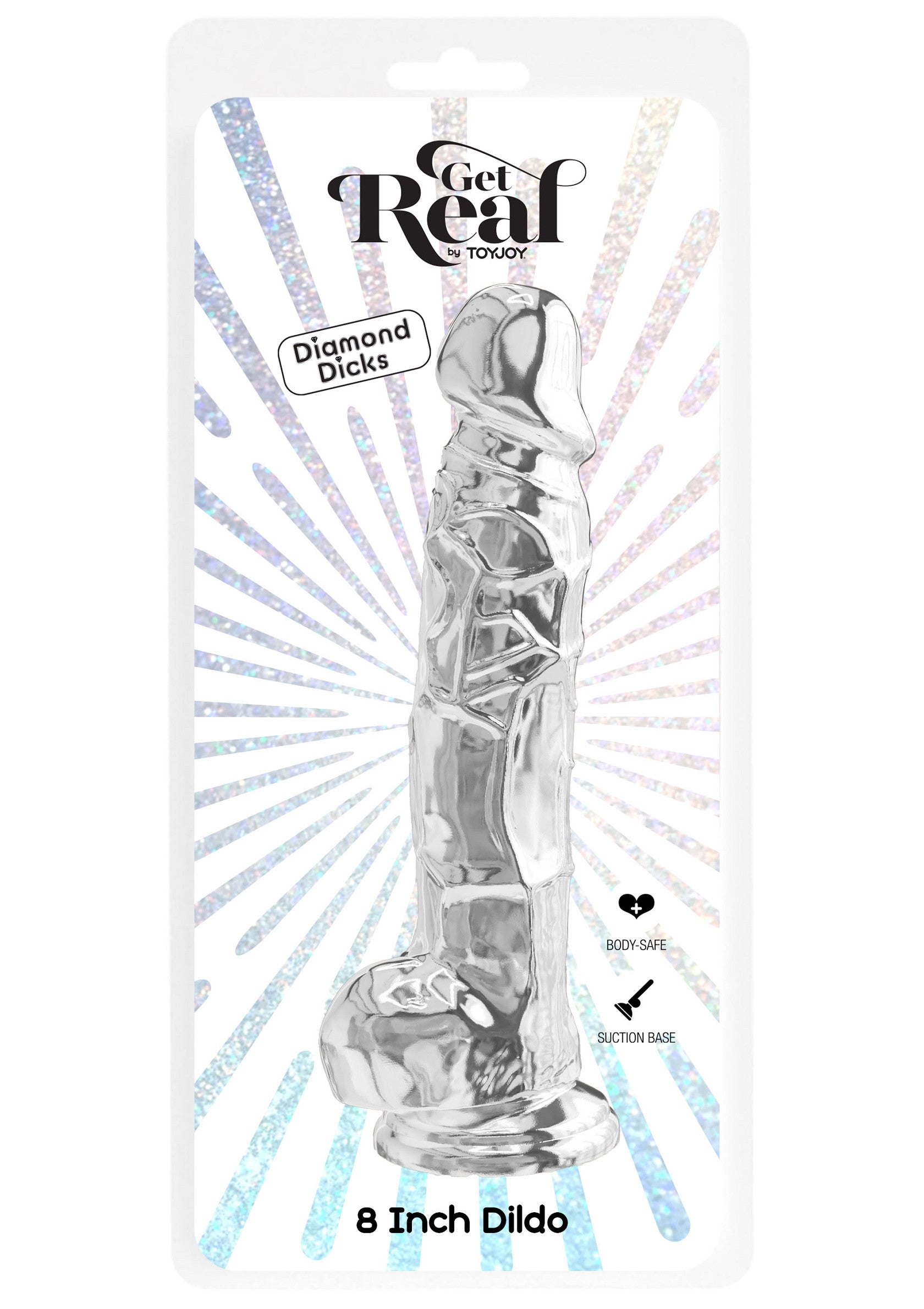 Dildo trasparente in TPE 22,5 cm trasparente