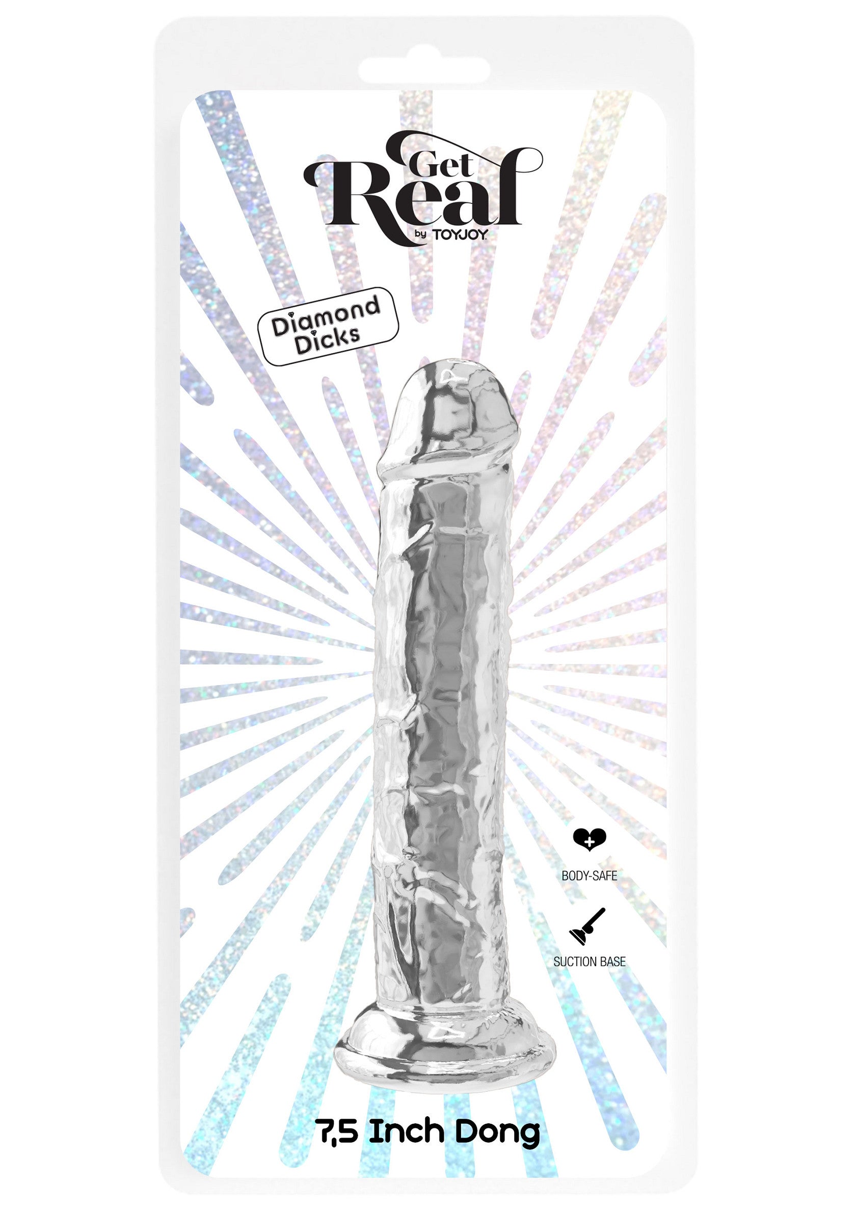 Clear Dong TPE 19 cm trasparente