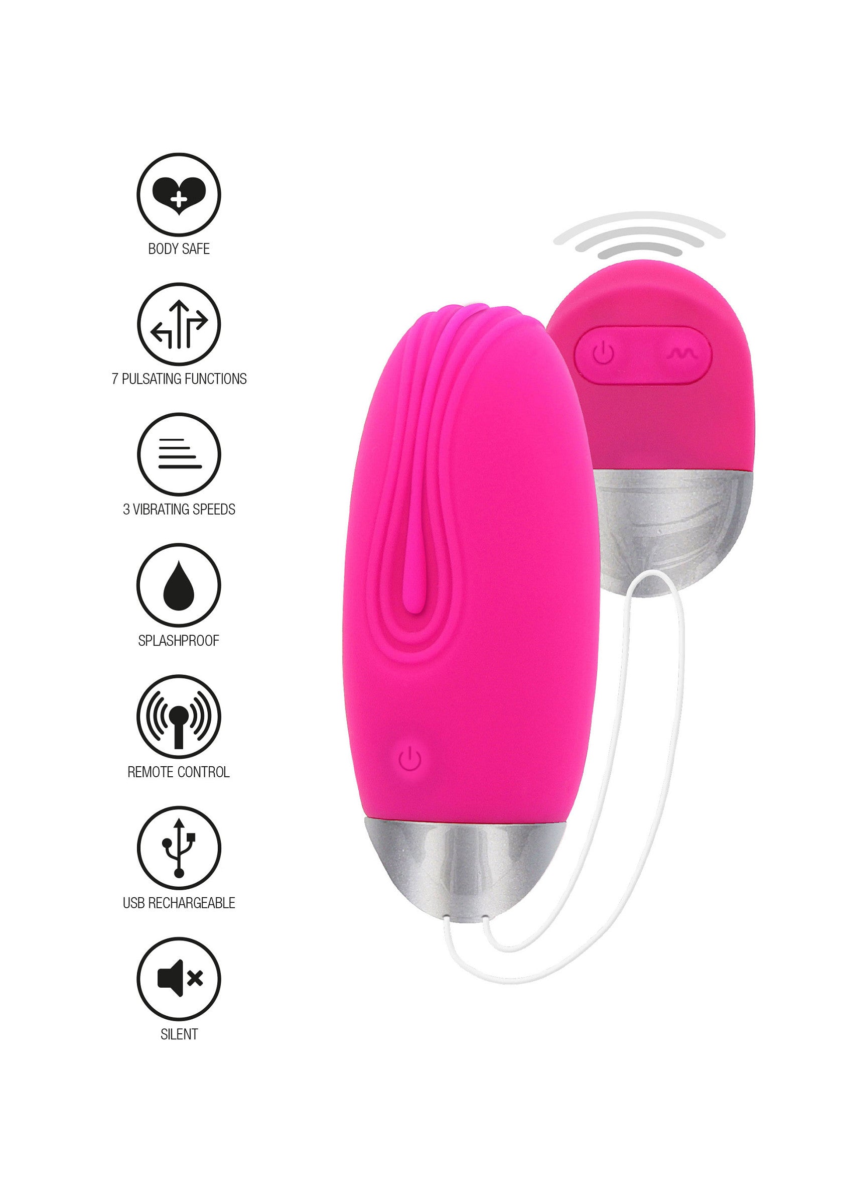 Uovo remoto Funky rosa