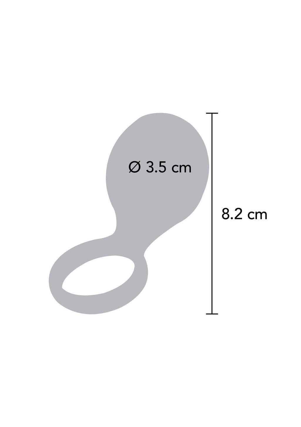 Spazzola per il solletico C-Ring blu