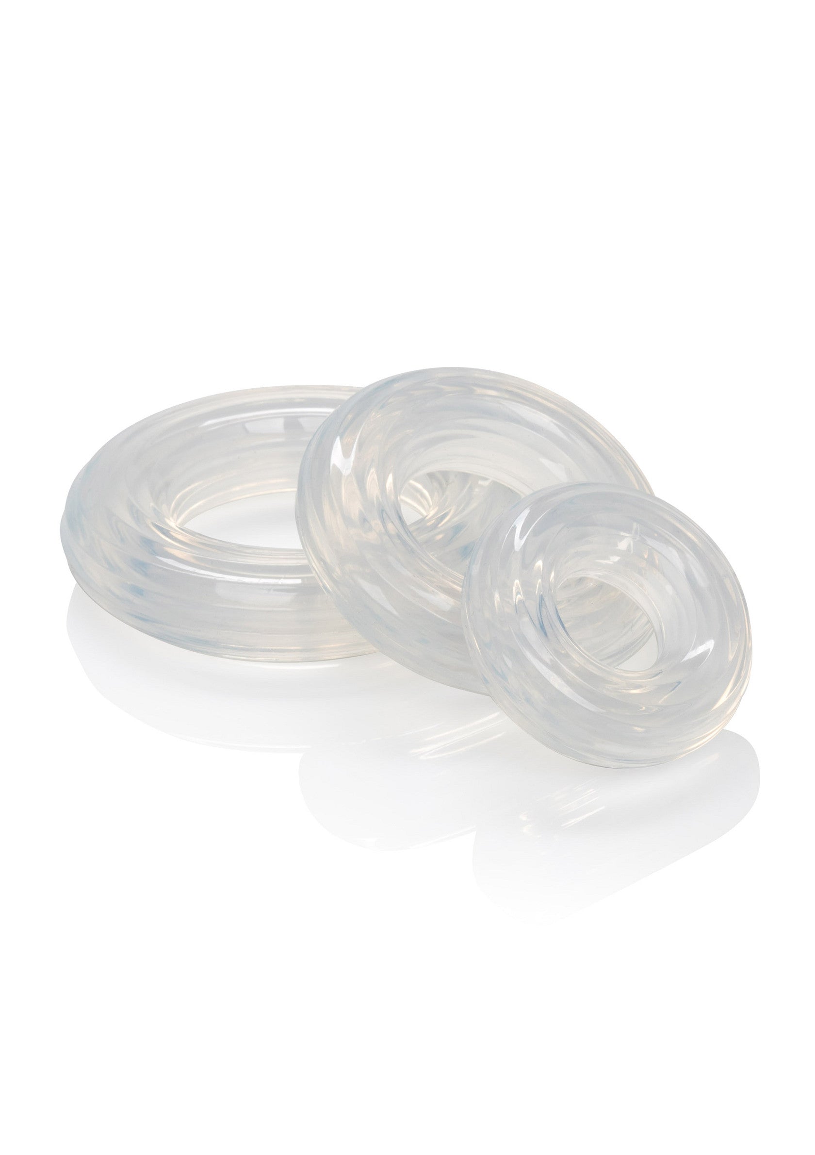 Set di anelli in silicone premium trasparenti
