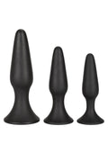 Kit per l'allenamento anale in silicone nero