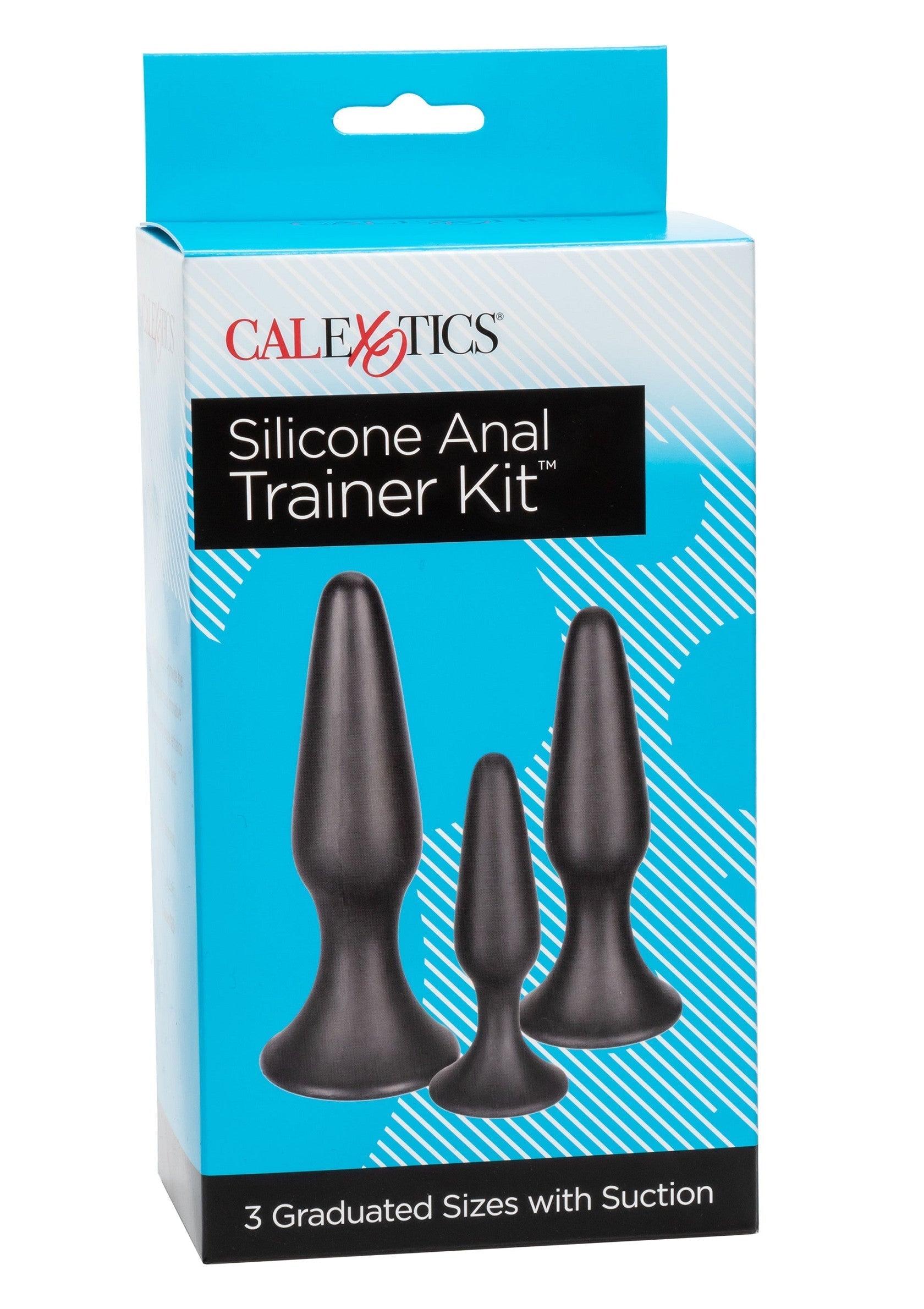 Kit per l'allenamento anale in silicone nero