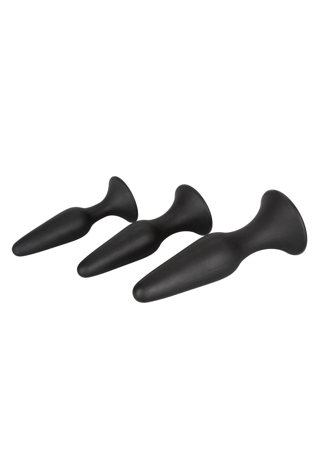 Kit per l'allenamento anale in silicone nero