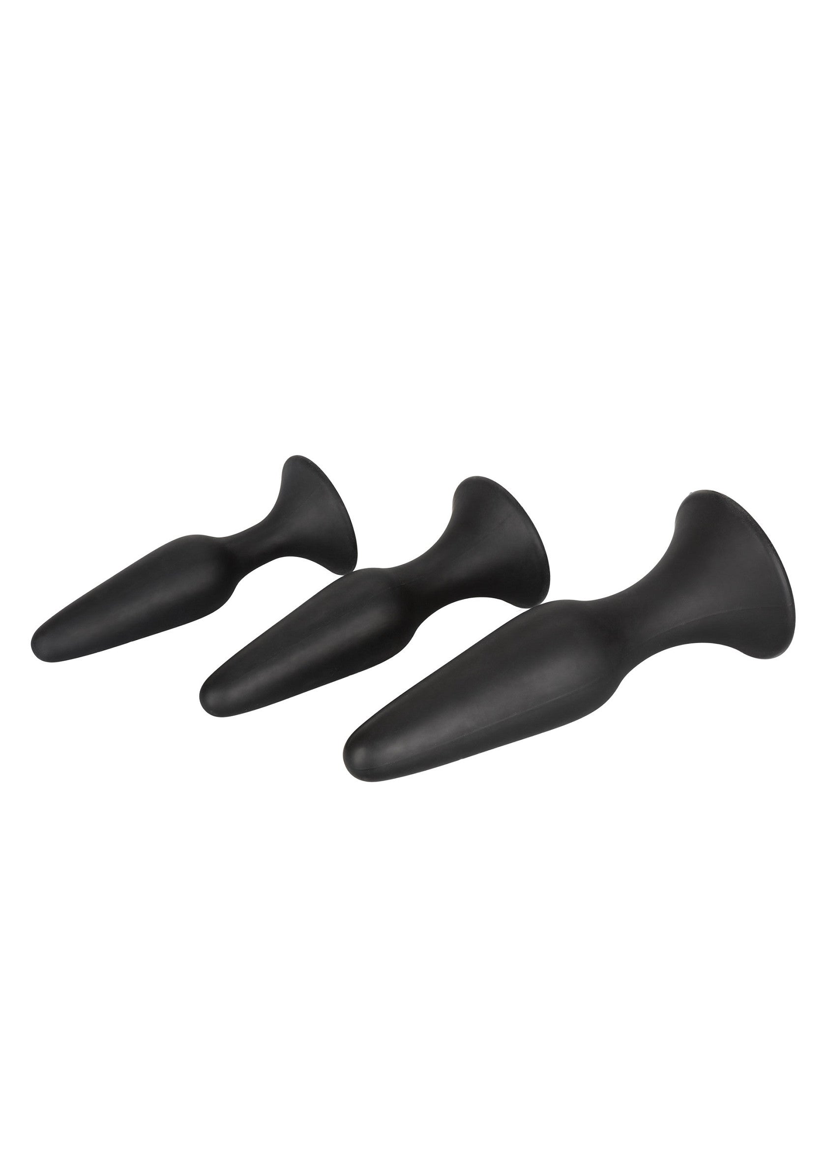 Kit per l'allenamento anale in silicone nero