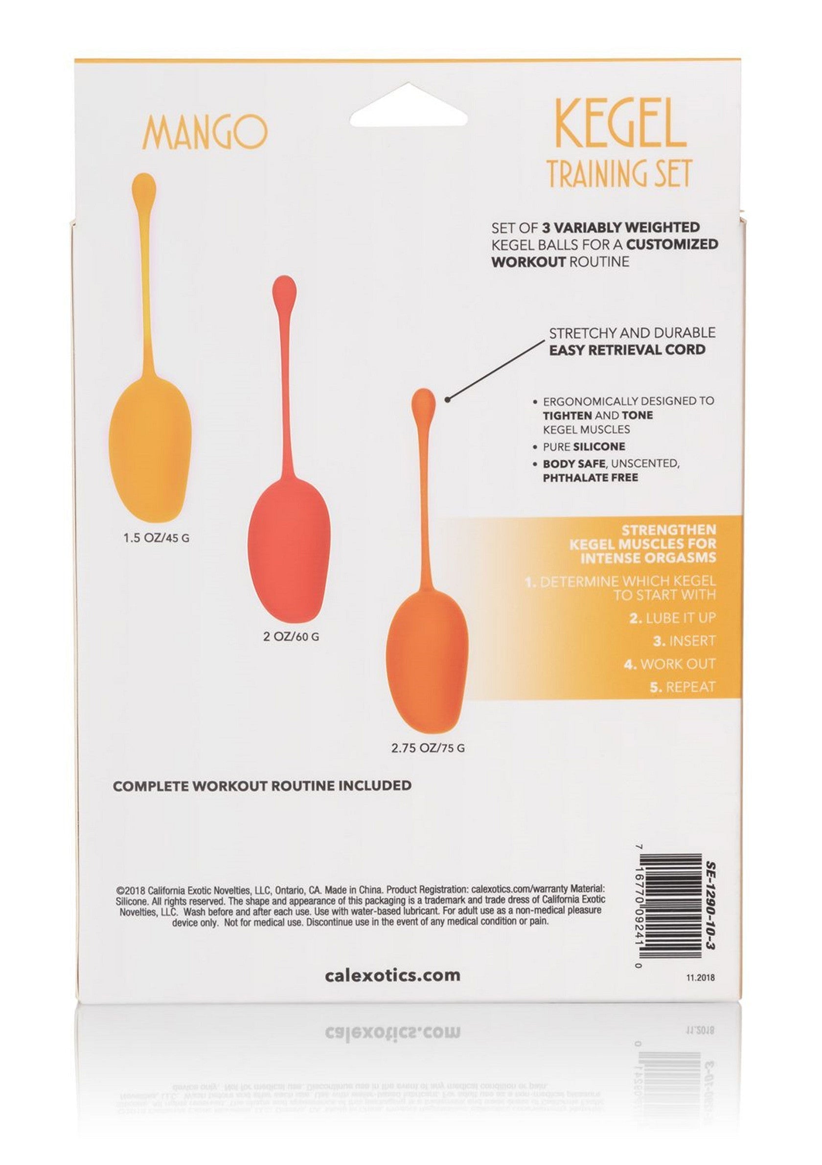 Set per l'allenamento di Kegel Mango assortito