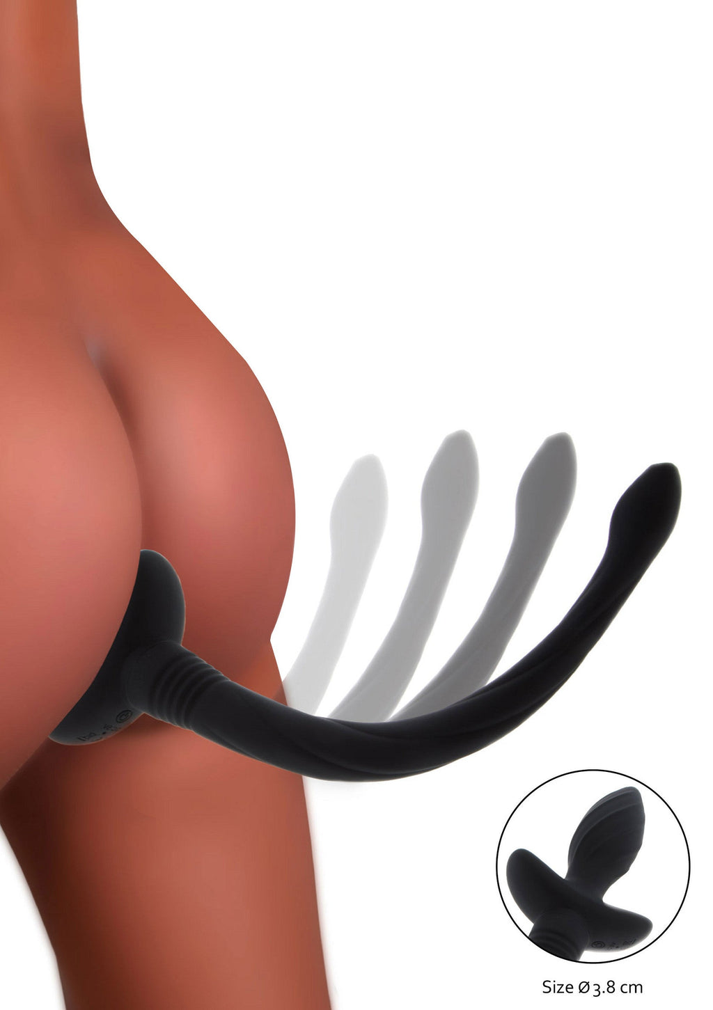 Coda oscillante per cuccioli nera