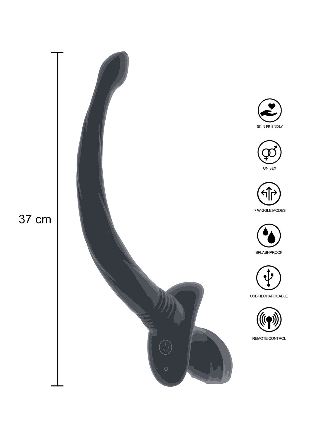 Coda oscillante per cuccioli nera