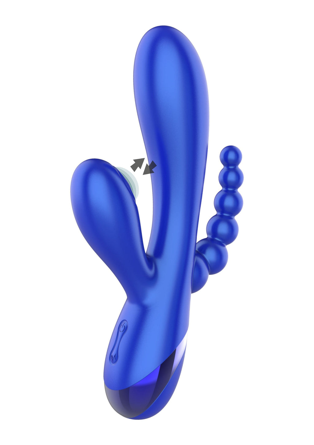 Vibratore Triple Love blu