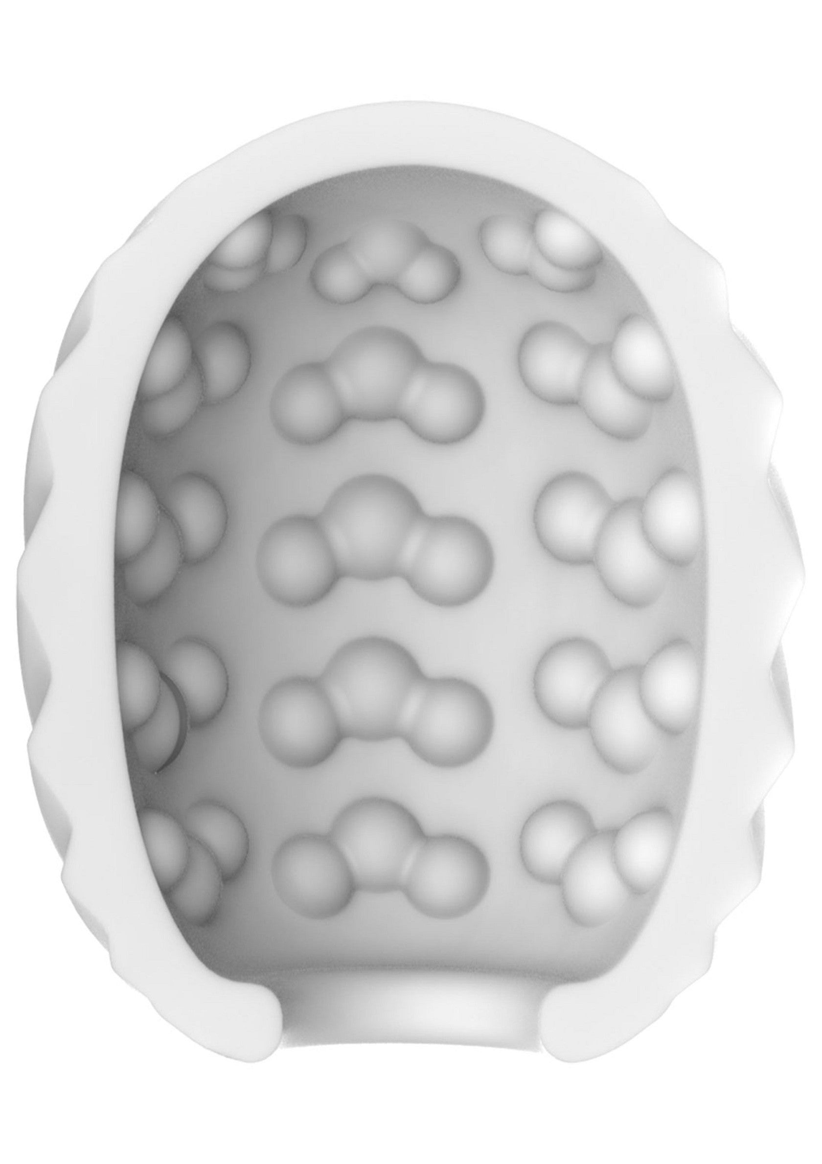 Mini Masturbatore a spirale bianco