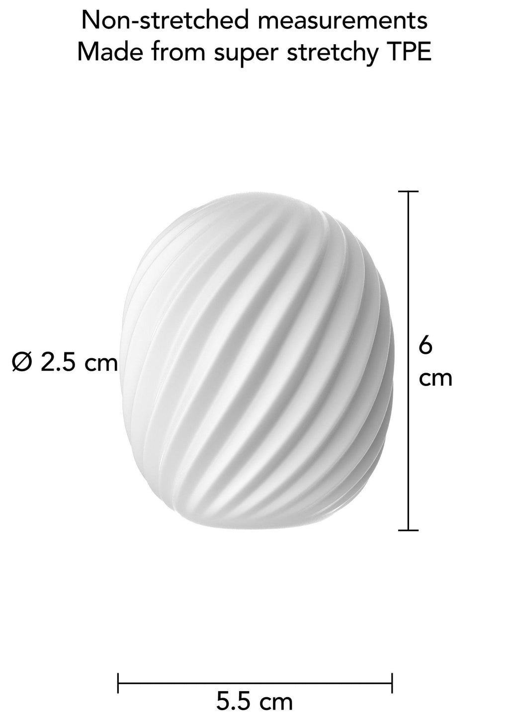 Mini Masturbatore a spirale bianco