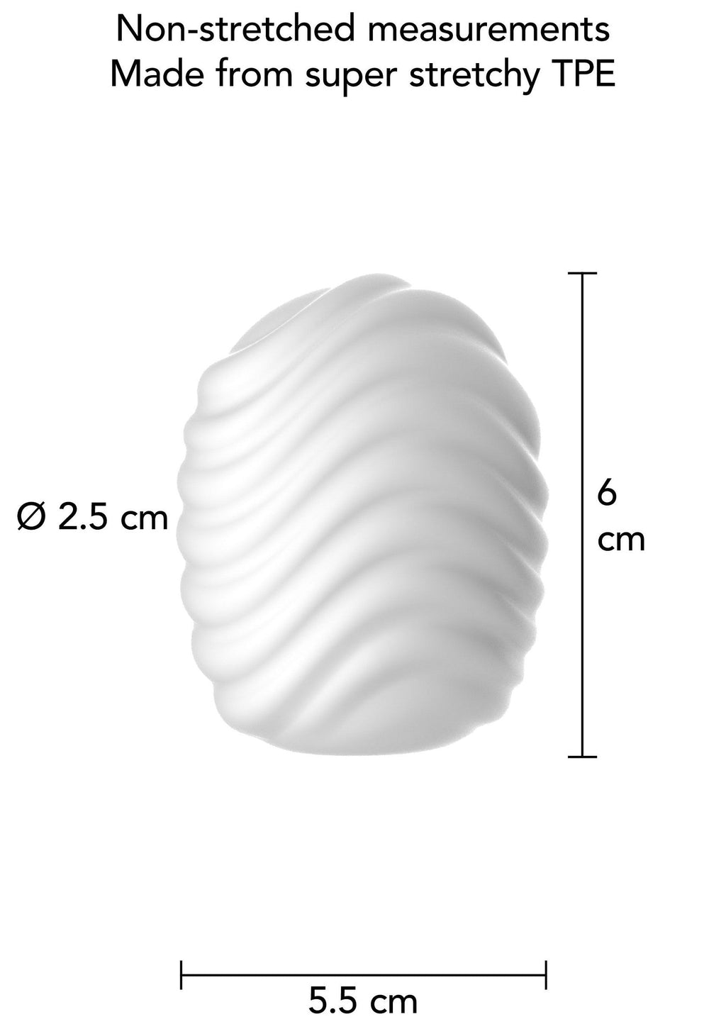 Mini Masturbatore Wave bianco