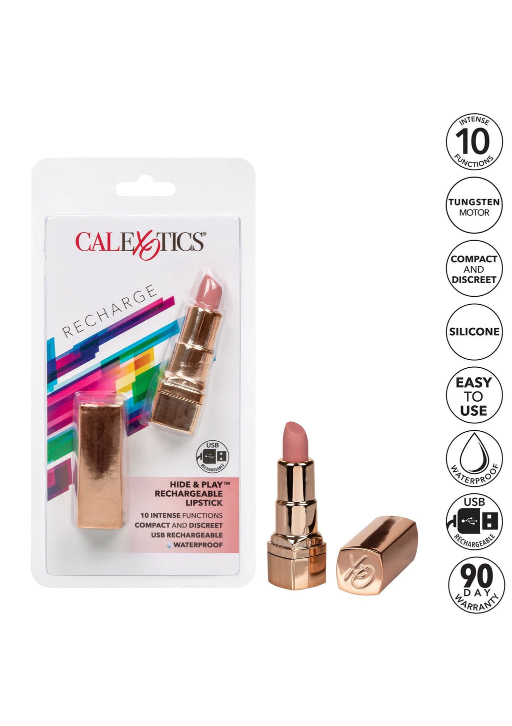Rossetto Hide & Play ricaricabile rosa