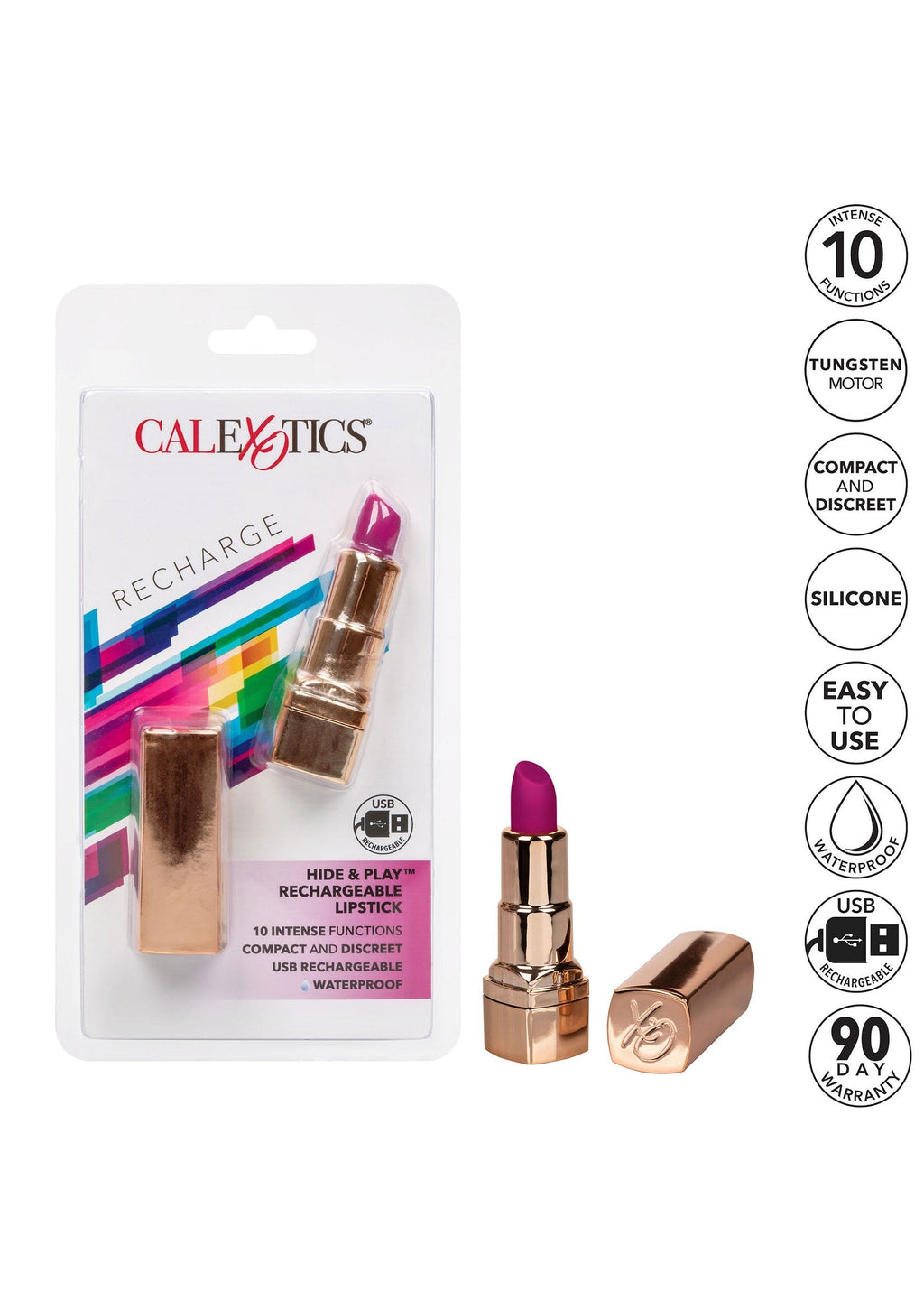 Rossetto Hide & Play ricaricabile viola