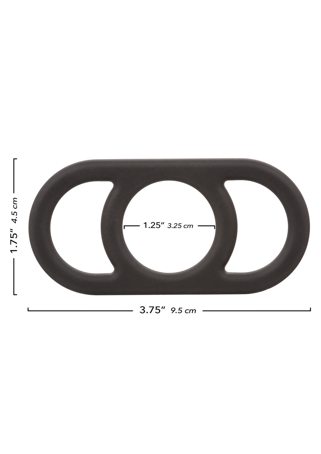 Anello Commander in silicone nero