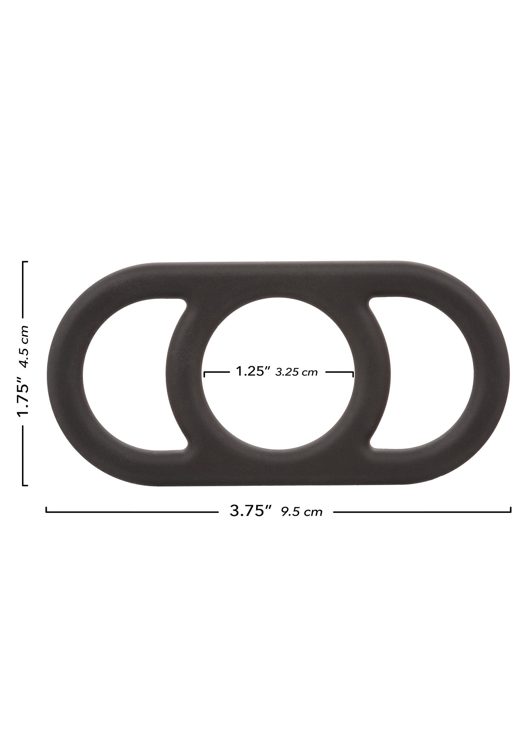Anello Commander in silicone nero
