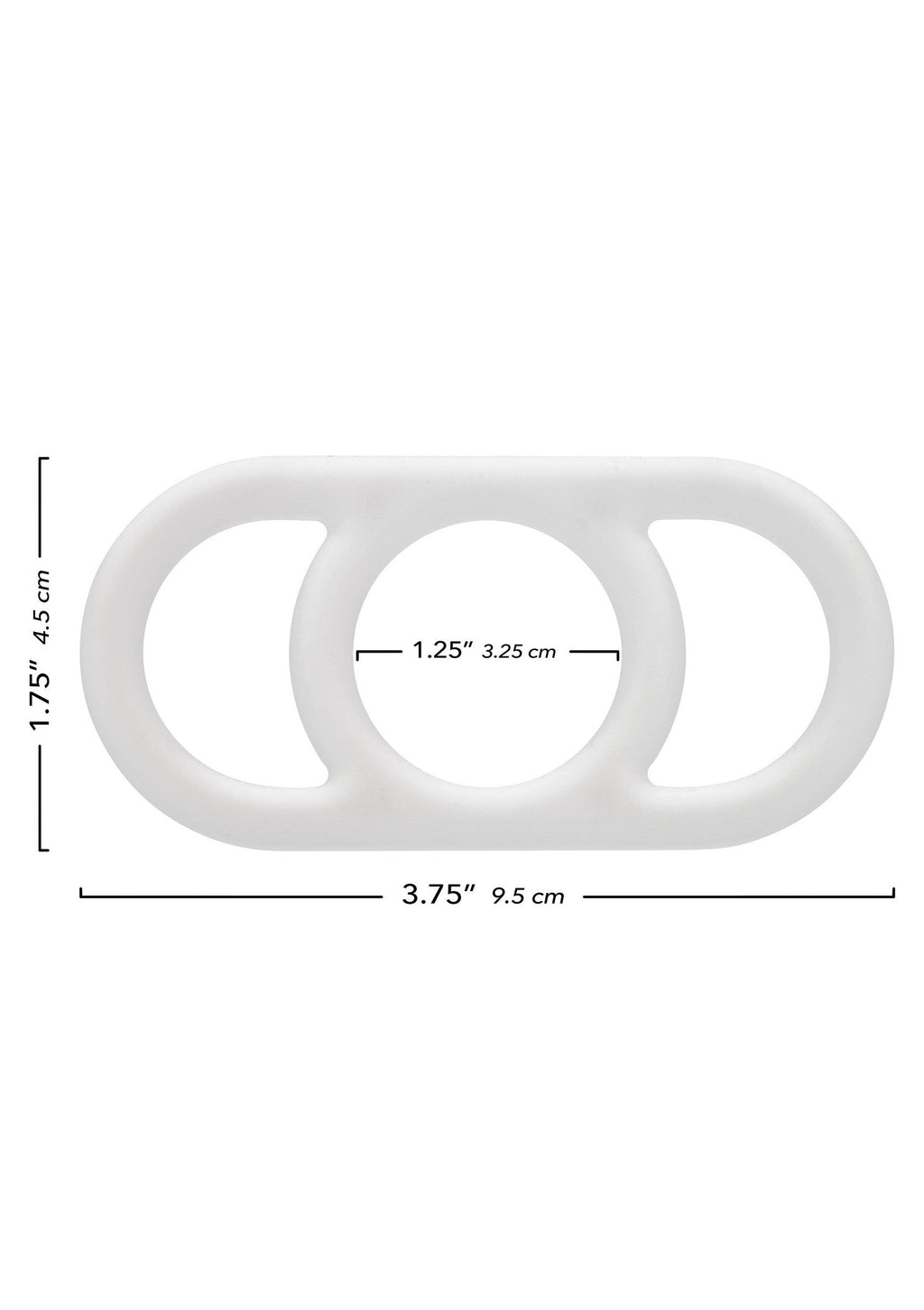 Anello Commander in silicone bianco