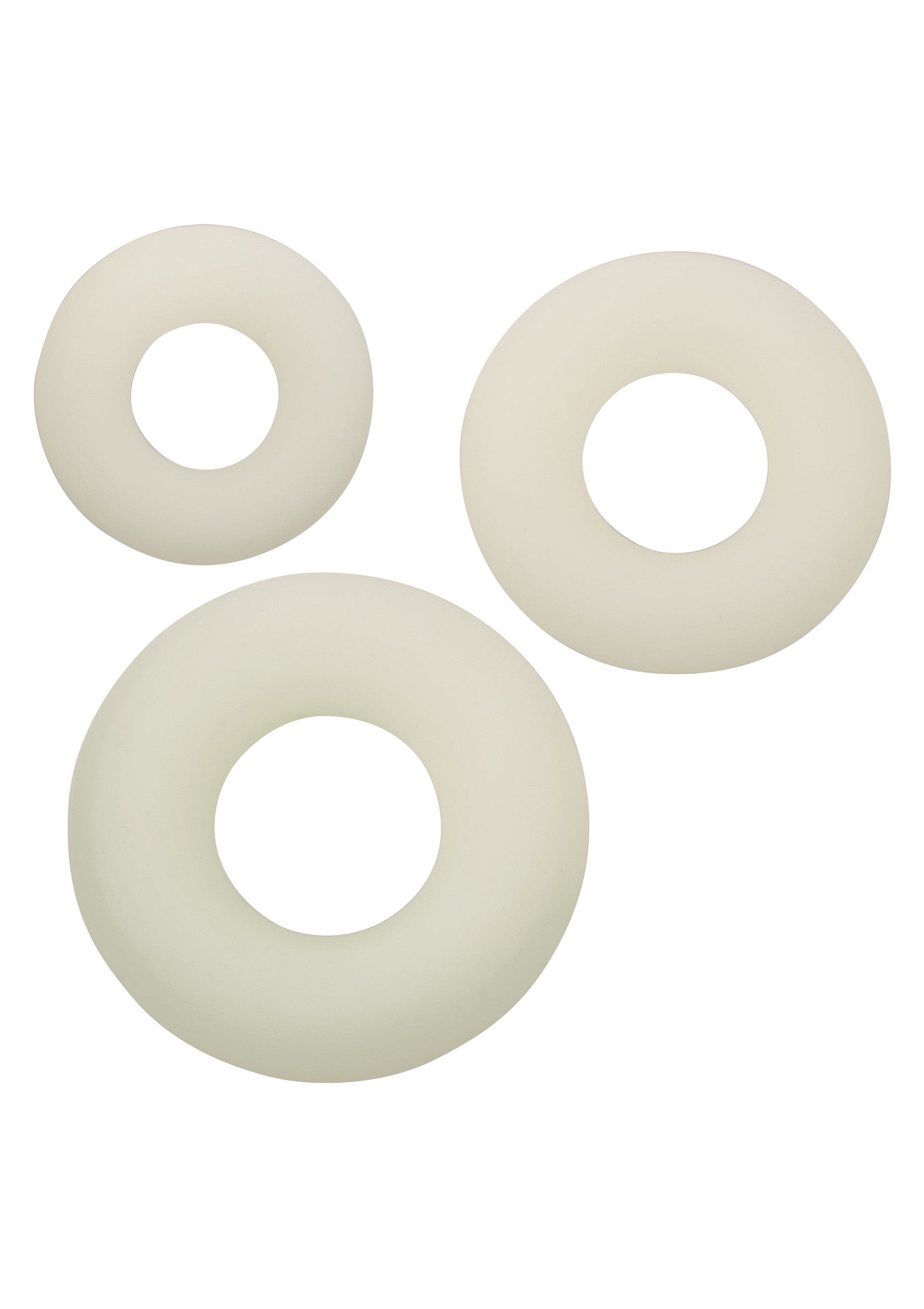 Set di 3 anelli in silicone luminosi