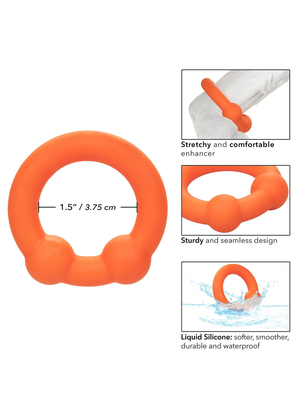 Anello Alpha Dual Ball arancione
