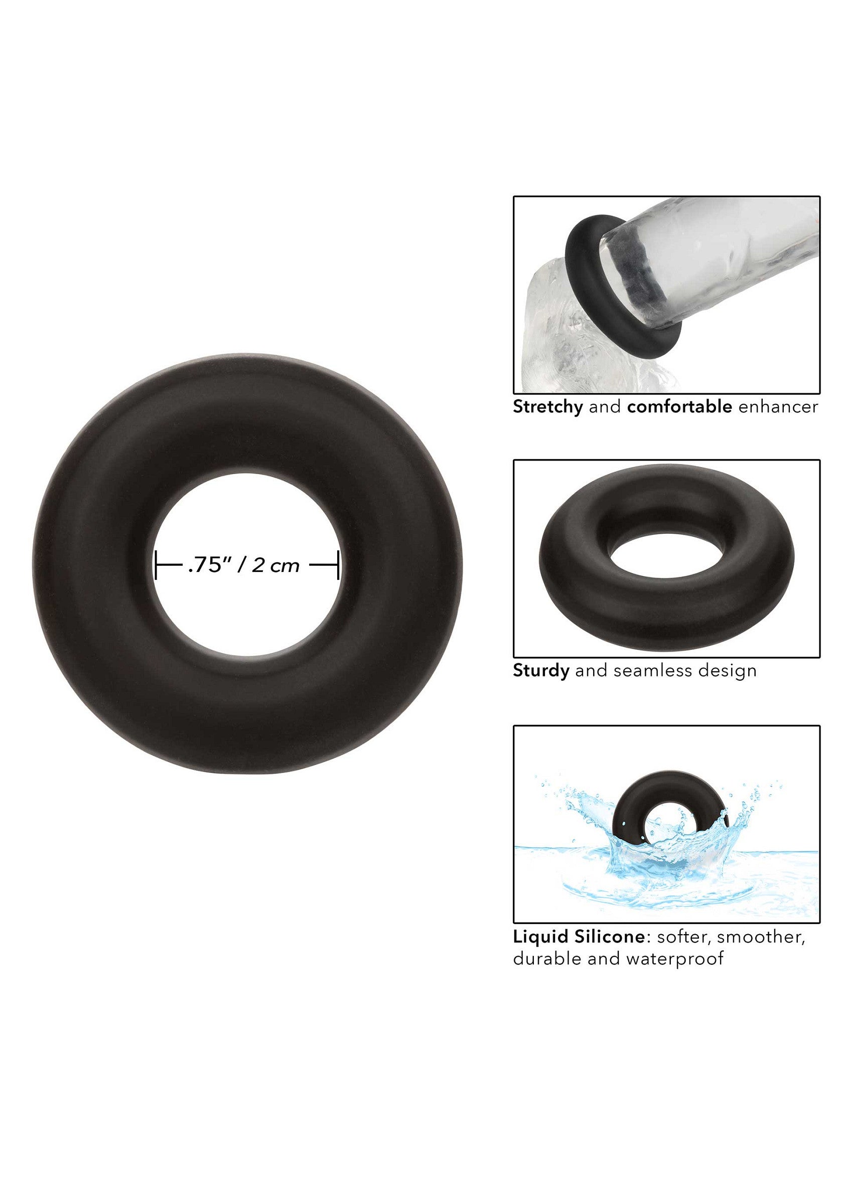Anello Alpha Prolong Medium nero