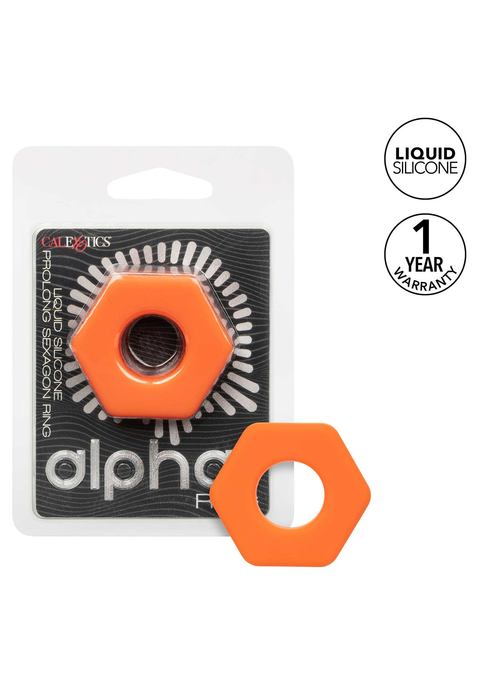 Alpha Prolong Sexagon Ring arancione