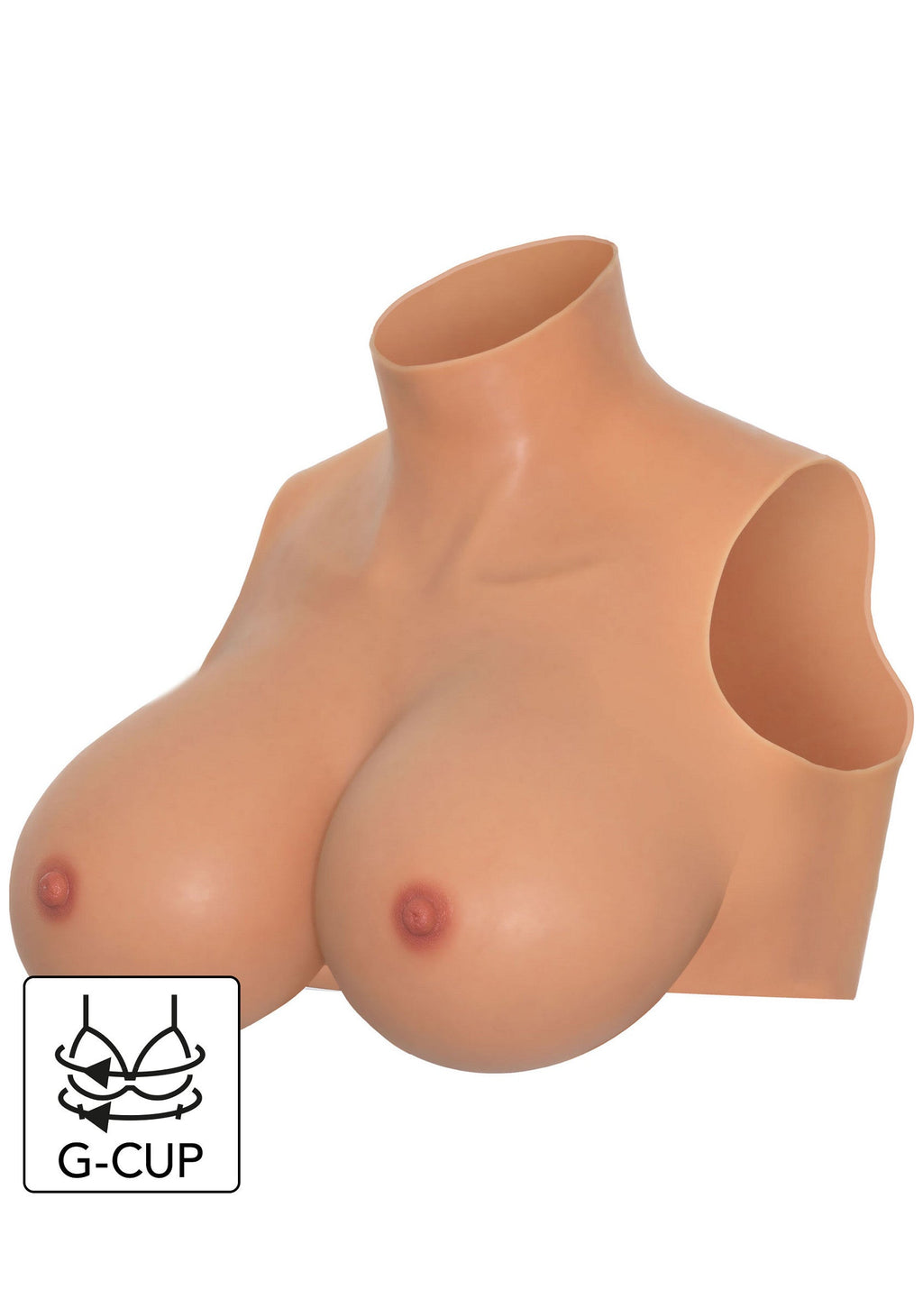 Top corto indossabile per il seno Coppa G pelle
