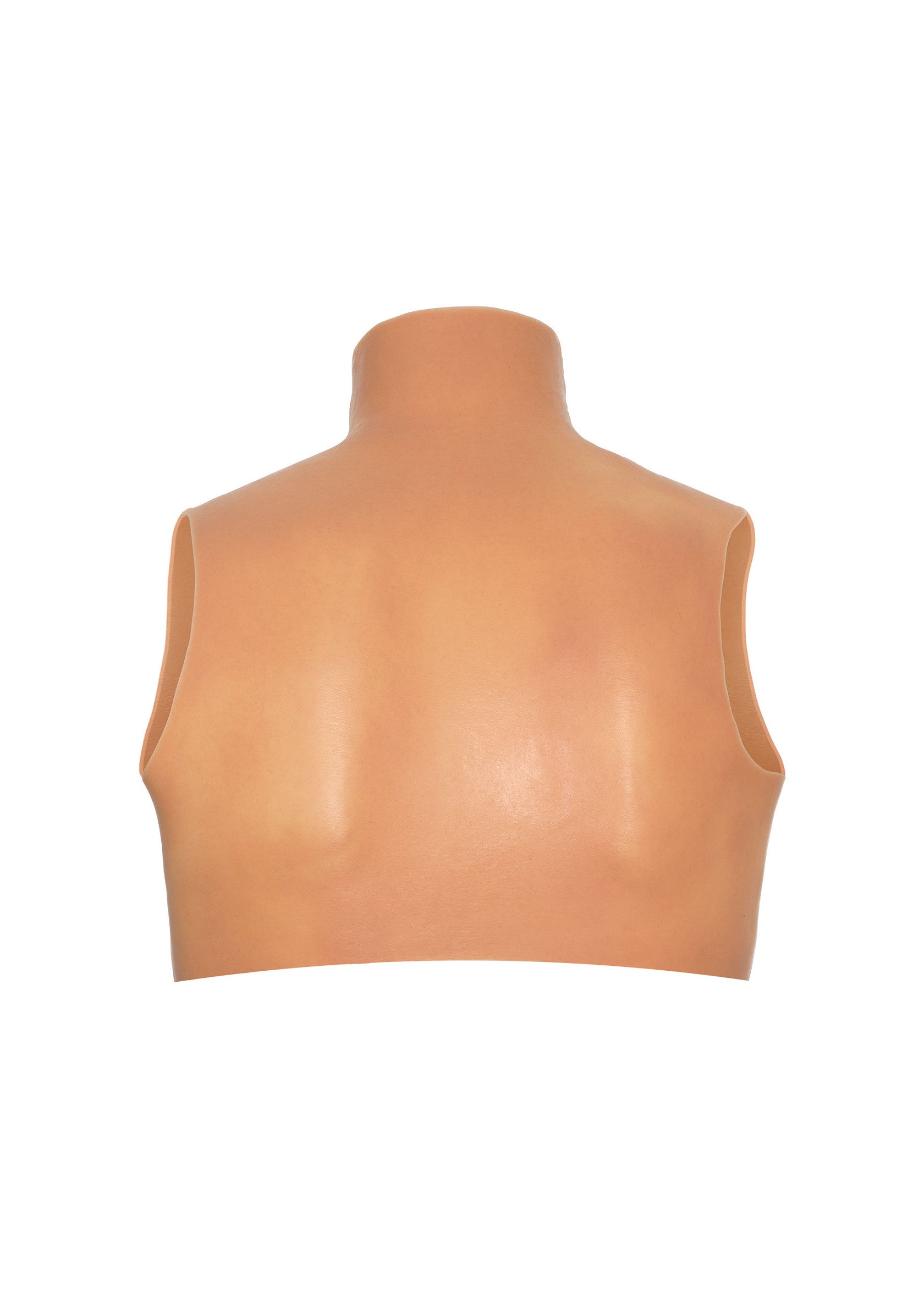 Top corto indossabile per il seno Coppa D pelle
