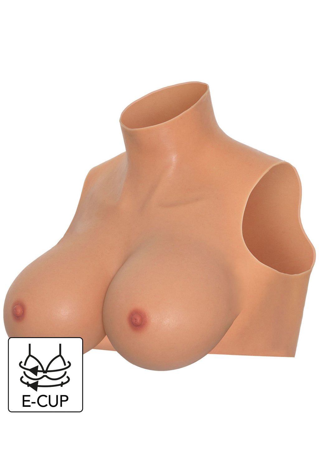 Top corto indossabile per il seno Coppa E pelle