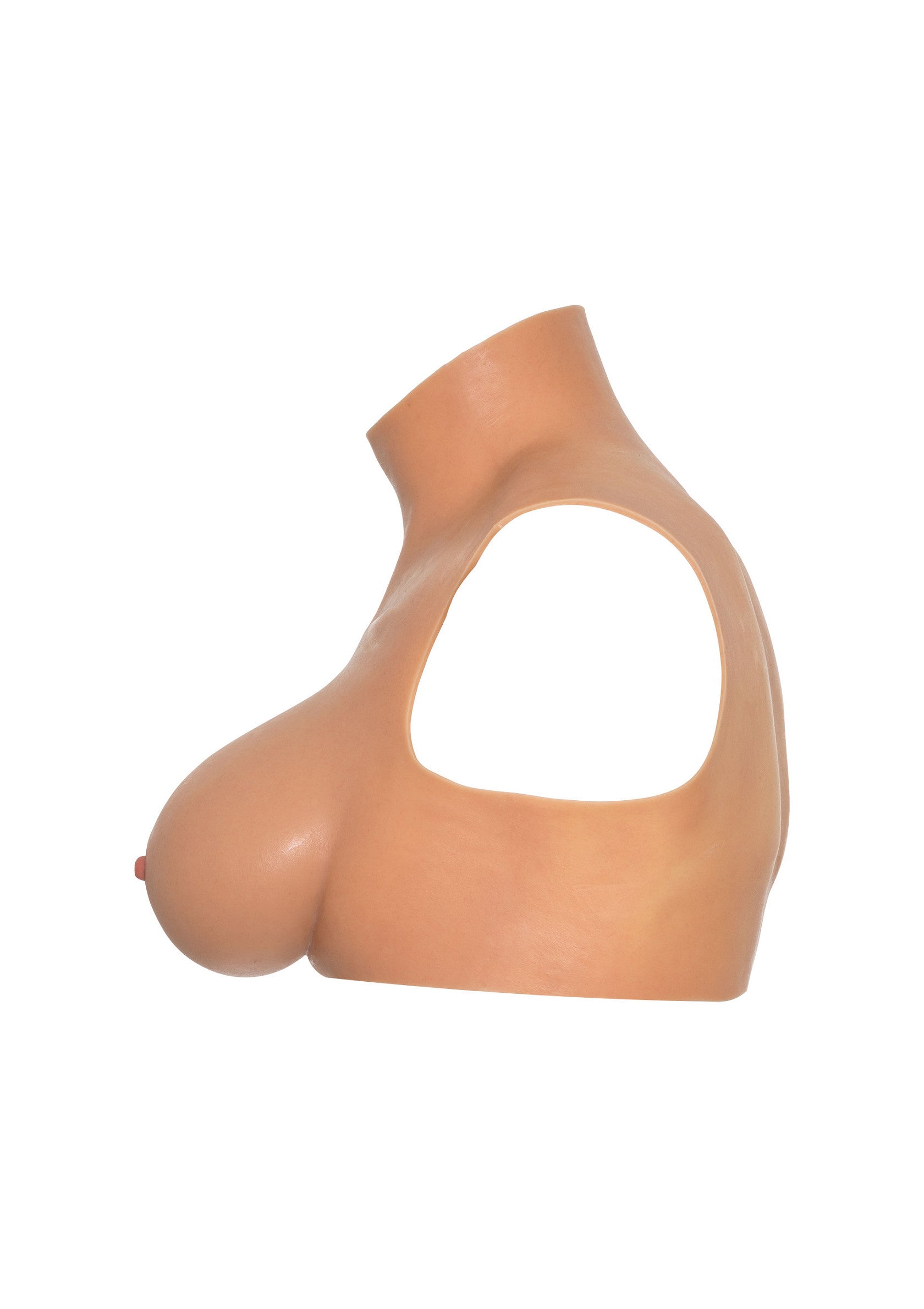 Top corto indossabile per il seno Coppa E pelle