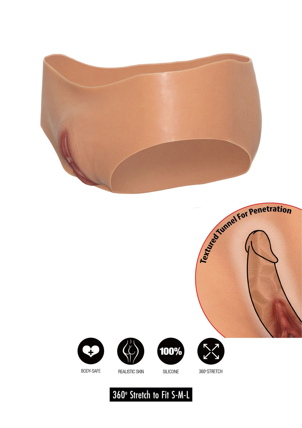 Slip a vagina aperta con vita bassa