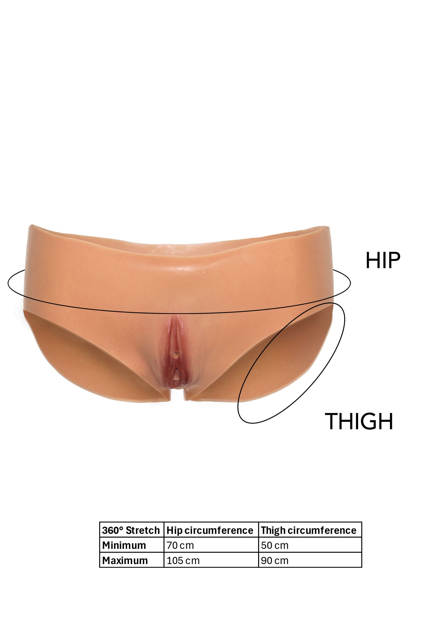 Slip a vagina aperta con vita bassa