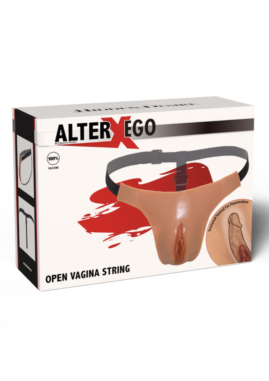 Pelle di stringa di vagina aperta