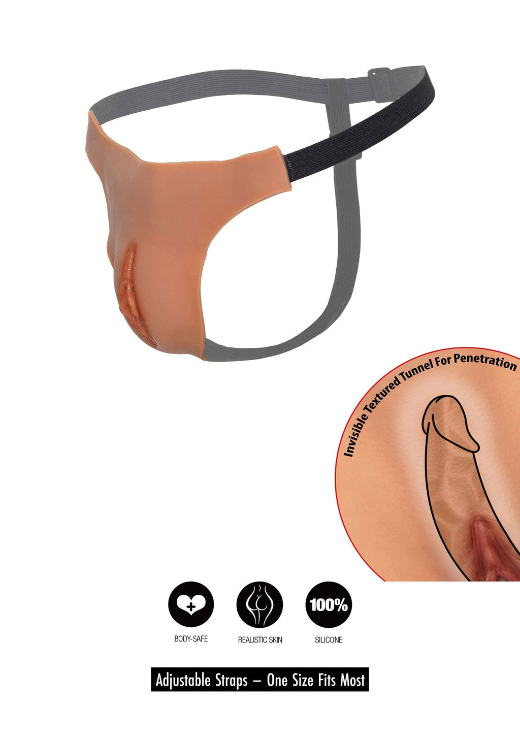 Pelle di stringa di vagina aperta