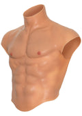Pettorali e addominali in silicone per torso