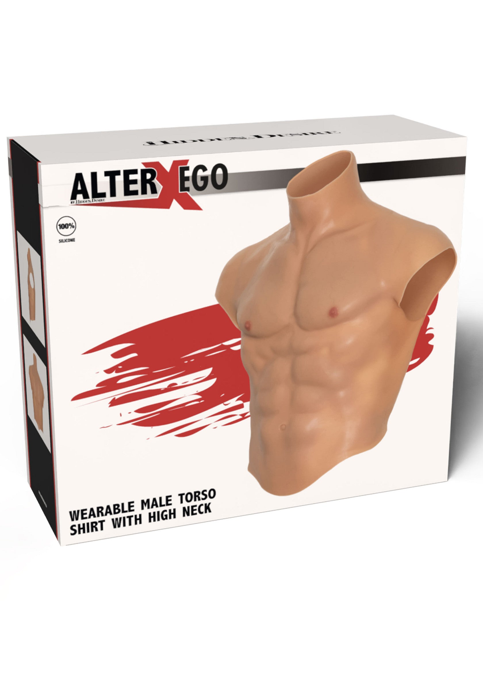 Pettorali e addominali in silicone per torso