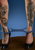 Polsini per caviglia in silicone blu