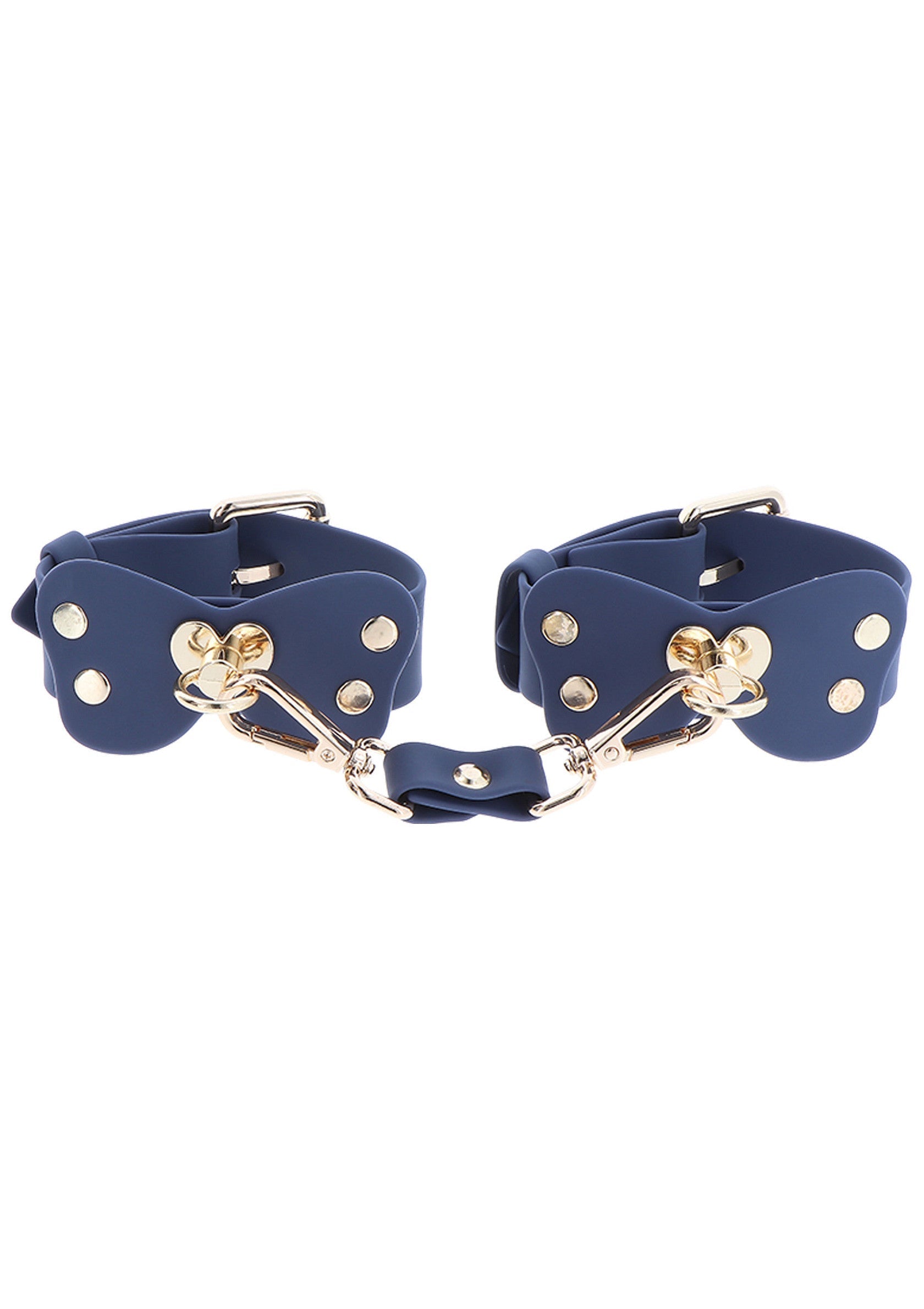 Set di polsini in silicone blu