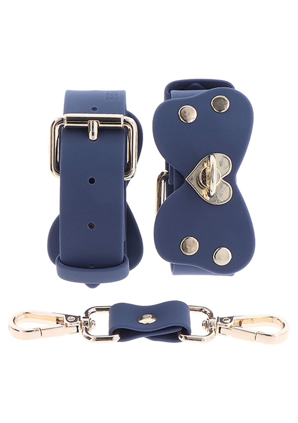 Set di polsini per caviglia in silicone blu