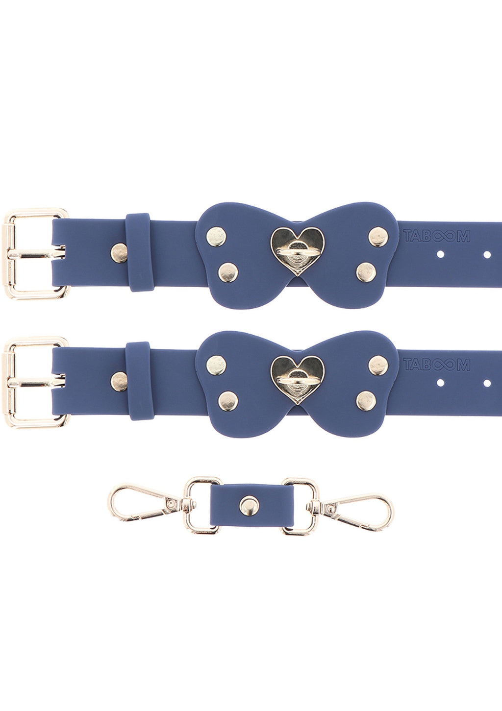 Set di polsini per caviglia in silicone blu