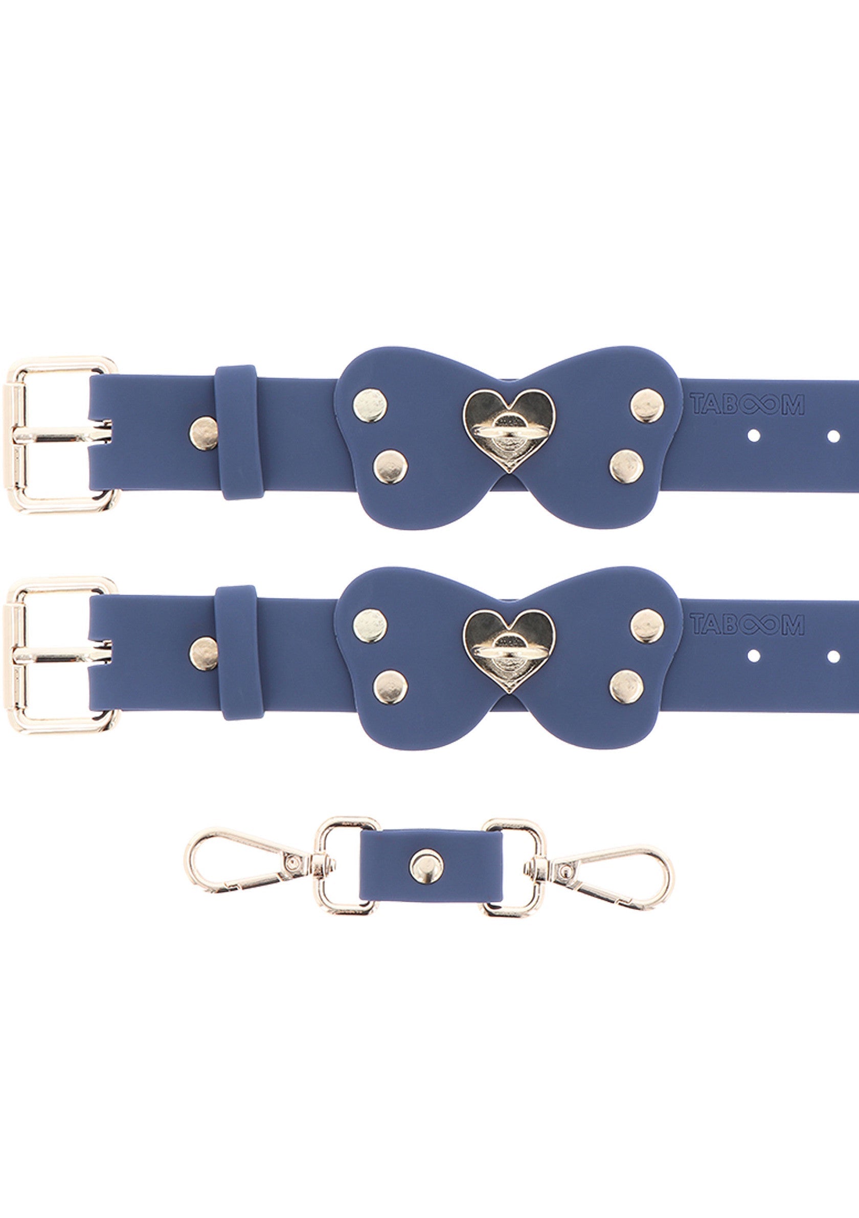 Set di polsini per caviglia in silicone blu
