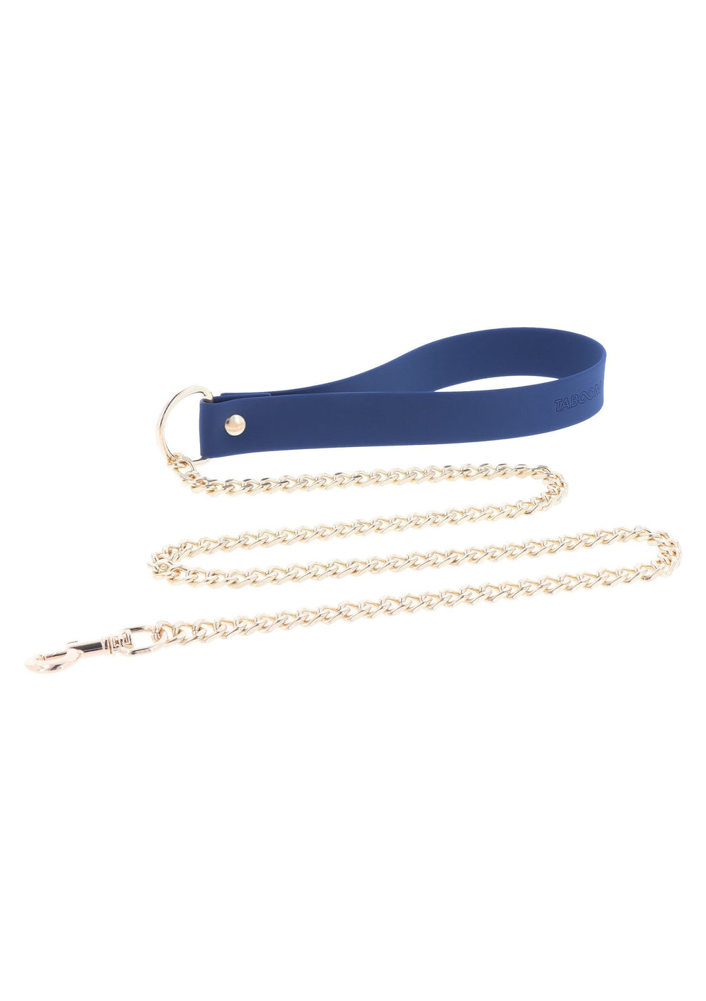 Collare e guinzaglio in silicone blu