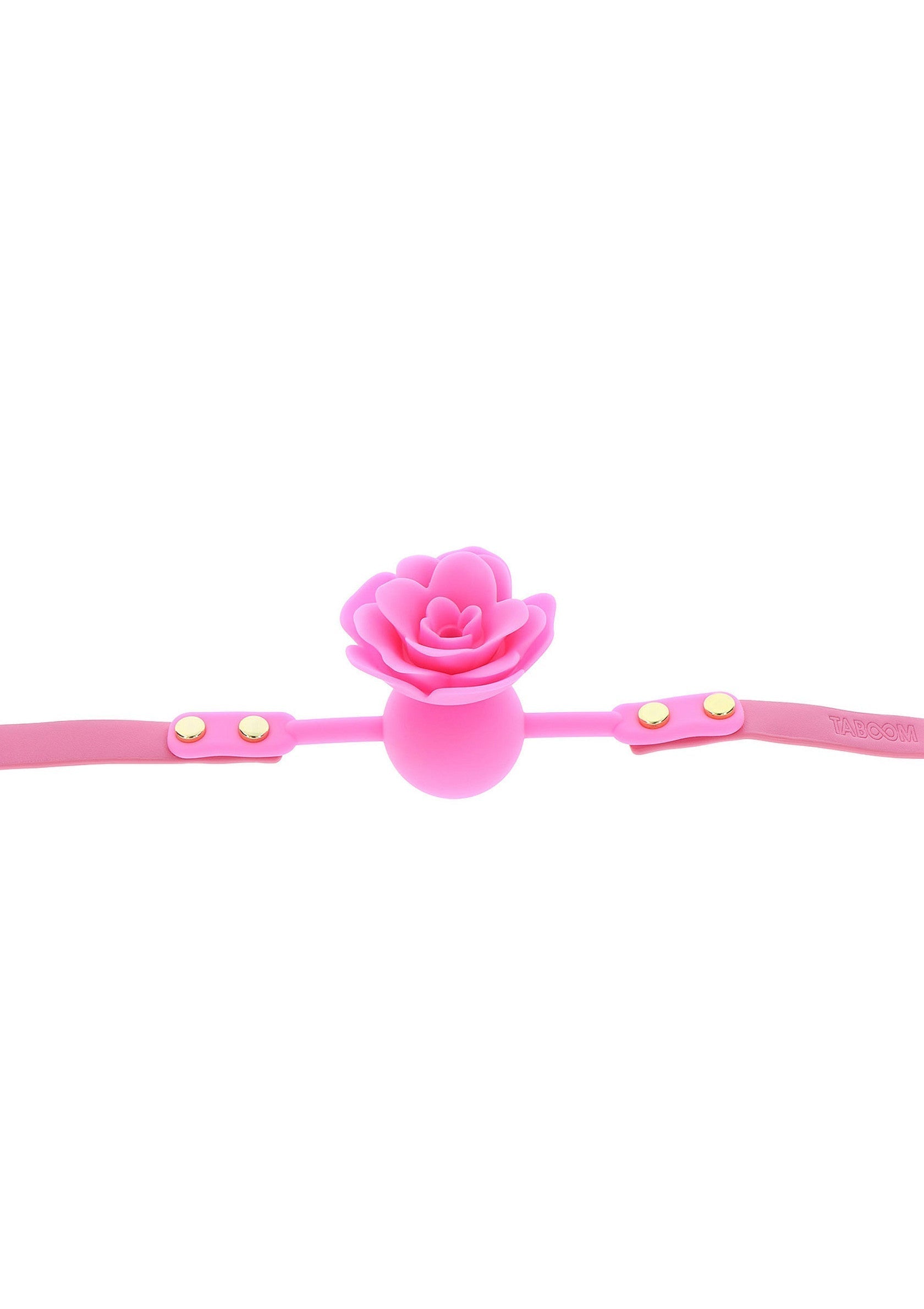 Bavaglio a palla di rosa rosa