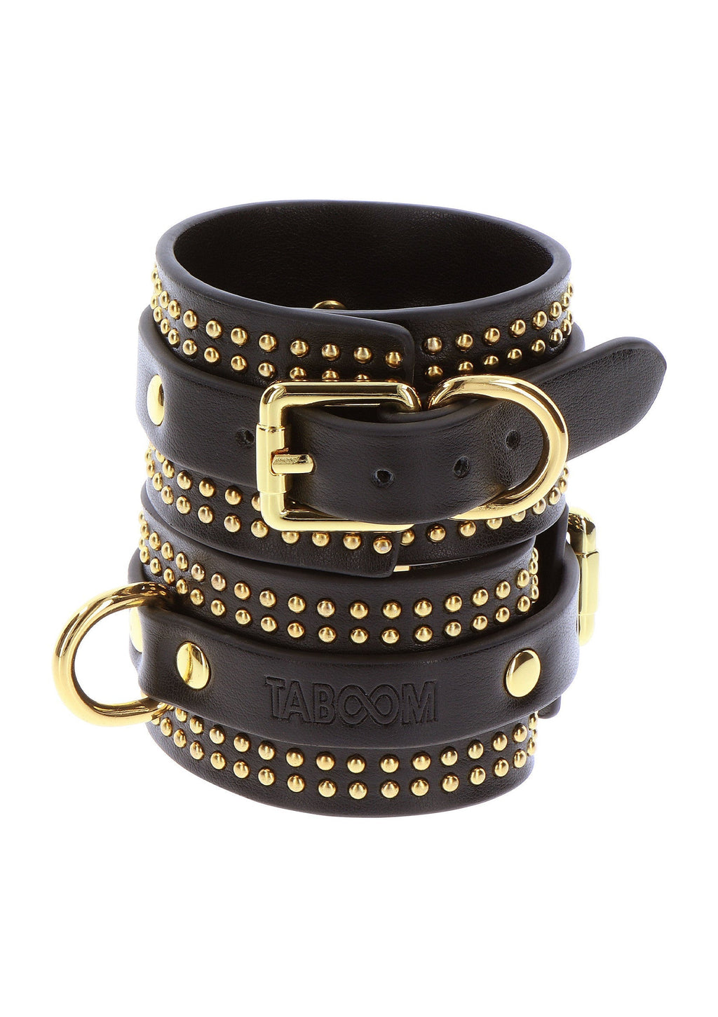Set di polsini con borchie neri