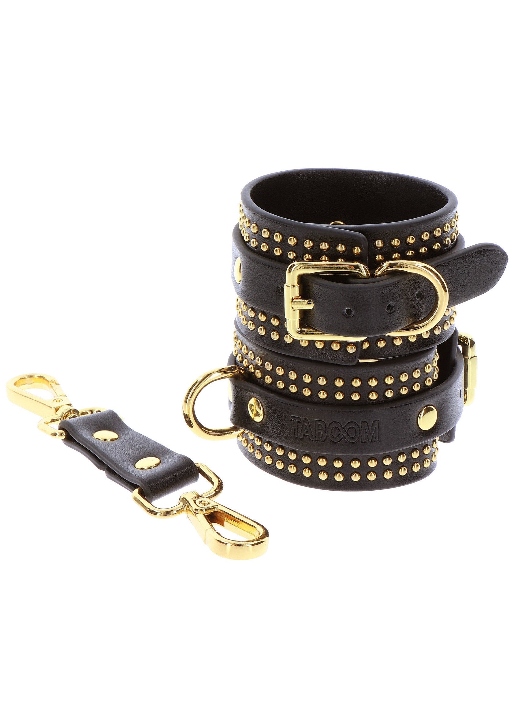 Set di polsini con borchie neri