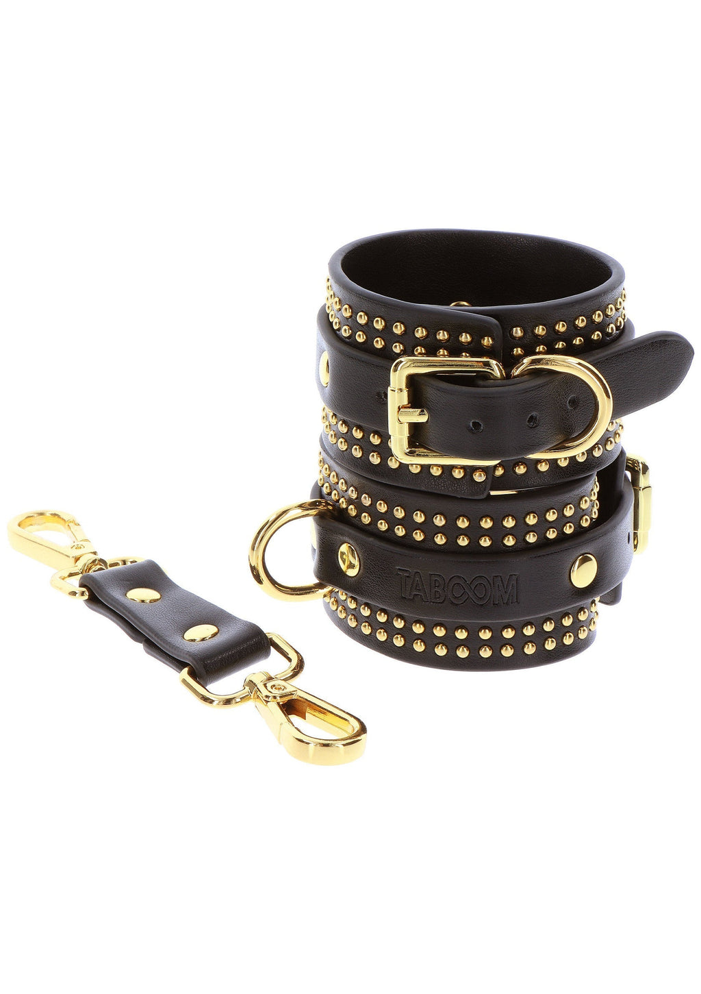 Set di polsini alla caviglia con borchie nere