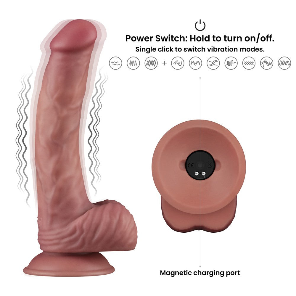 Pene vibrante a doppia densità da 9''